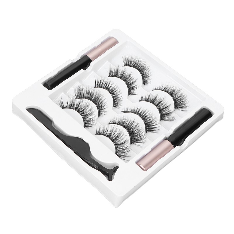 5 Pairs Magnetic Eyeliner Eyelash Kit Easy to Apply Natural