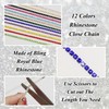 FULZTEY 10 Yards Rhinestone Close Chain,SS6 Gems Rhinestones String for