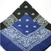 PAISLEY BANDANA scarf duo 1 x BLACK 1 x BLUE