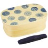 isso ecco 4567789 New Wappa Bento Box, Dots, Blue, Single