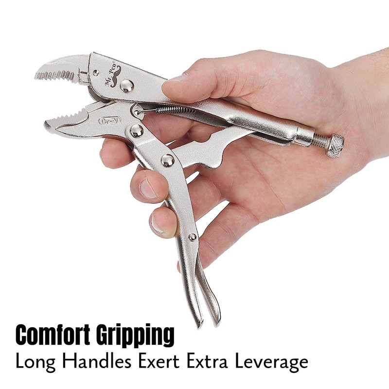 Mr. Pen- 7 Inch Curved Jaw Alloy Steel Locking Pliers