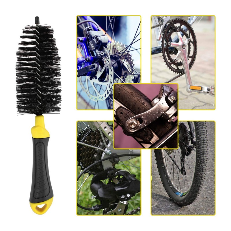 com-four® 3-Piece Bicycle Cleaning Set Suitable for Bicycles, Scooters, Motorcycles
