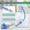 YUXIVCNE High Pressure Grease Coupler, Heavy-Duty Fittings Hose Extensions, 8th