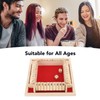 4 Sided Shut The Box Dice Game Wooden Board Table