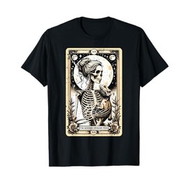 The Bearded Dragon Mom Skeleton Tarot Card Art Beardie Lover T-Shirt