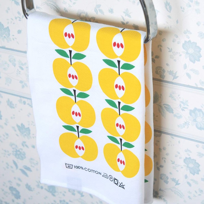 Nippon Utensil KQS1005652 Lotta Kurhorn Tea Towel Apple 16.9 x