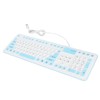 Foldable Silicone Keyboard 106 Keys Waterproof Dustproof Foldable USB Wired