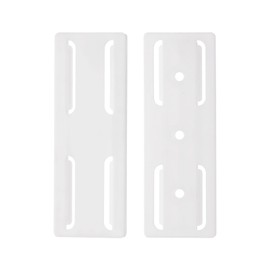 HARFINGTON 2pcs Adhesive Punch-Free Socket Holder, Power Strip Holder, Self-Adhesive Wall Mount Desk Socket Fixer for Remote Control, Router, White