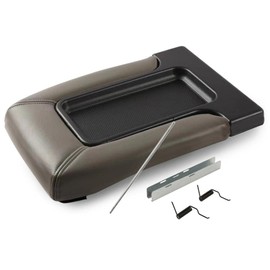 G-PLUS Center Console Lid Repair Kit Arm Rest Latch, Compatible with GMC Sierra Yukon/Chevy Silverado Suburban Tahoe 1999-2007 19127364 19127365 19127366 (Light Gray)