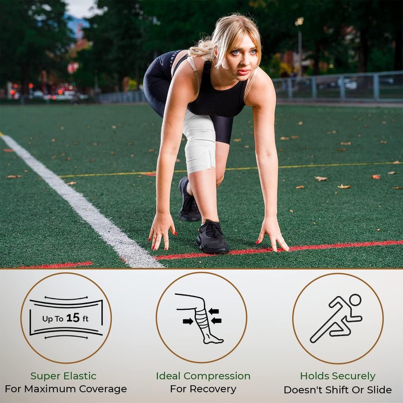 Comfort Elastic Bandage Wrap (3" 4 Pack) – Single Hook