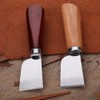 2 Pcs Leather Cutting Knife Craft Tool with Wooden Handle