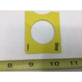 Genie 48656 Genie Yellow E Stop Decal Lable SK50200203JE
