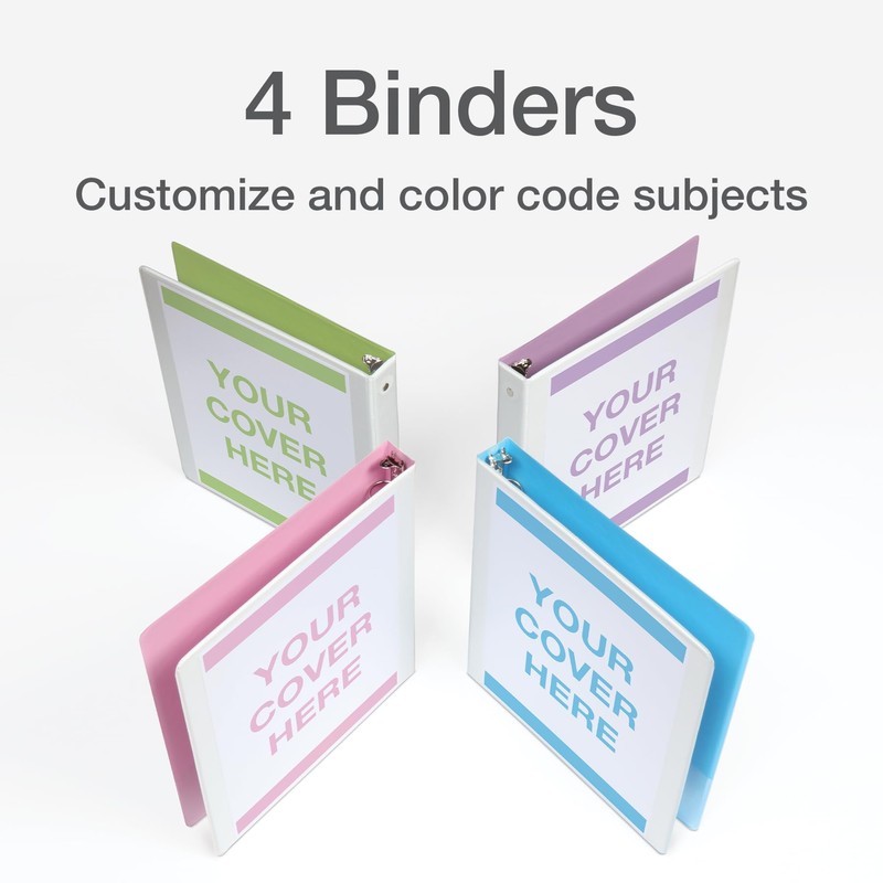 Cardinal 3 Ring Binders, Binders for School and Office, Durable