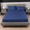 Fitted Sheet 25CM Deep Navy Blue Single Bed Sheet Hotel