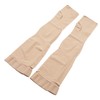 3XL Beige Open Toe Compression Stockings Thigh High 23‑32mmHg Toeless
