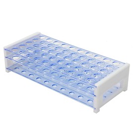 Powertool Plastic Test Tube Rack with Removable Centrifuge Tube Stand for Laboratory Testing, Food and Beverage Service, 13 mm x 50 Holes, 145