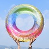 SEDEX Inflatable Ring, Transparent Swim Ring for Adults, Water Inflatable