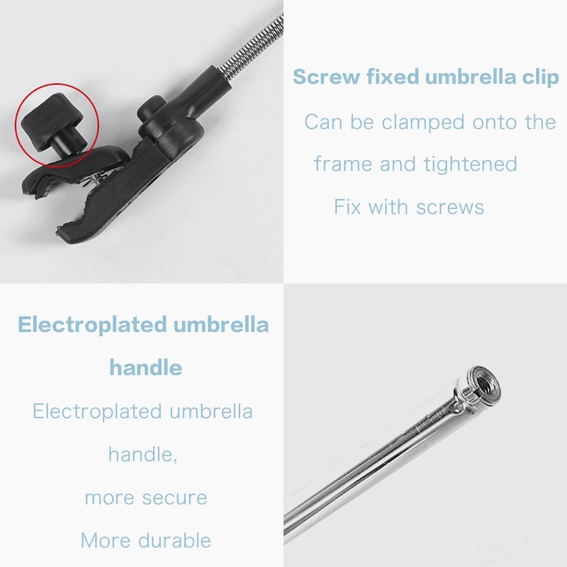 Darcappria Universal Baby Stroller Sun Protection Parasol, with Umbrella Clip