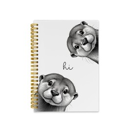ICEWHITEY Cute Rabbit Notebook Journal,Cute Animal Notebook Journal for School Women Teen Girls Kids,Gifts for Rabbit Lovers,Hardcover Spiral Notebooks for Work Notes Journaling,5.5x8.3 Inch