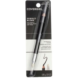CoverGirl Perfect Blend Eye Pencil, Basic Black [100], 0.03 oz (Pack of 4)