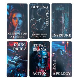 BAIYOOBAI Spill The Beans Oracle Cards, Relationships Oracle Cards, Life Oracle Deck, Oracle Cards Deck for Beginner, Revealing Secrets, Like Cheating, Betrayal, Haters