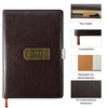 Qefuna Diary with Lock, A5 PU Leather Diary with Code
