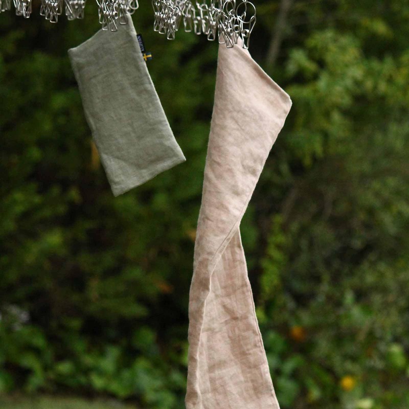 KLIPPAN Wheat and Cold Wheat Eye Pillow, Lavender, Washed Linen,