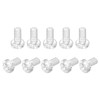 sourcing map Pack of 20 Phillips Screws Flat Head Bolts