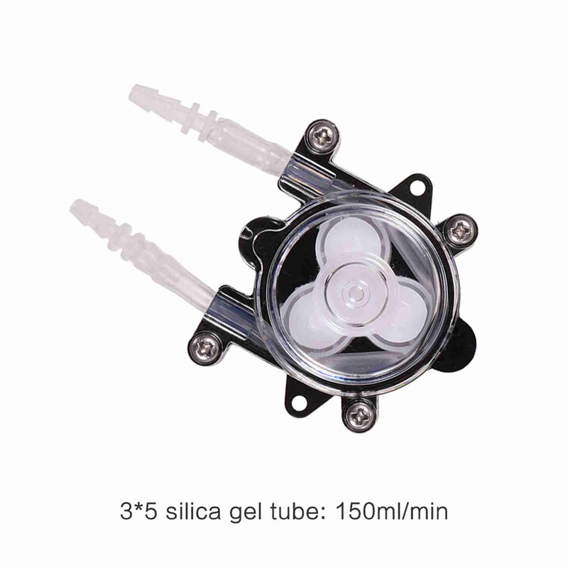 DC 6V DIY Dosing Pump Mini Peristaltic Dosing Head Self-Priming