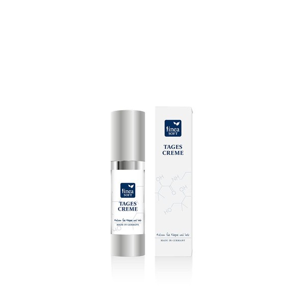 Linea Soft Day Cream with Blue Light Protection - High Dose Directly from Manufacturer - Moisturising - Hyaluronic - Vitamin E - Butterfly Lilac - 30 ml - Made in Germany