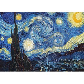 OMG Printing Vincent Van Gogh Starry Night Poster/Print/Picture Satin Photo Paper - A4-297mm x 210mm