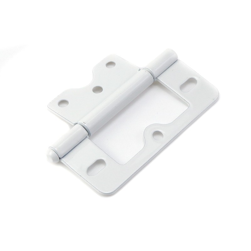 Wealrit 6 pcs White Non-Mortise Hinges Door Hinges 3 Inch