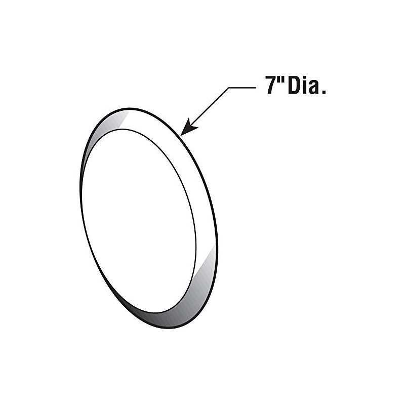 Prime-Line U 9265 Vinyl Circular Wall Protector with Self-Adhesive Backing,