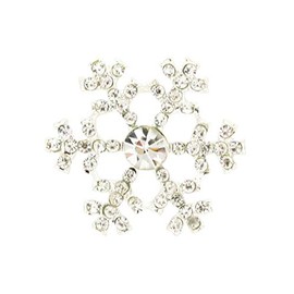 10 x Beautiful Snowflake Diamante Embellishments Crystal Rhinestones Ideal for Christmas Decoration Cards & Winters Weddings
