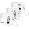 CGBE Set de 3 Neceseres de Viaje Transparentes Impermeables