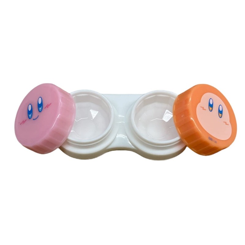 Kirby of the Stars コンタクトレンズケース ソフトレンズ用ジップバッグ付き (ポップ)