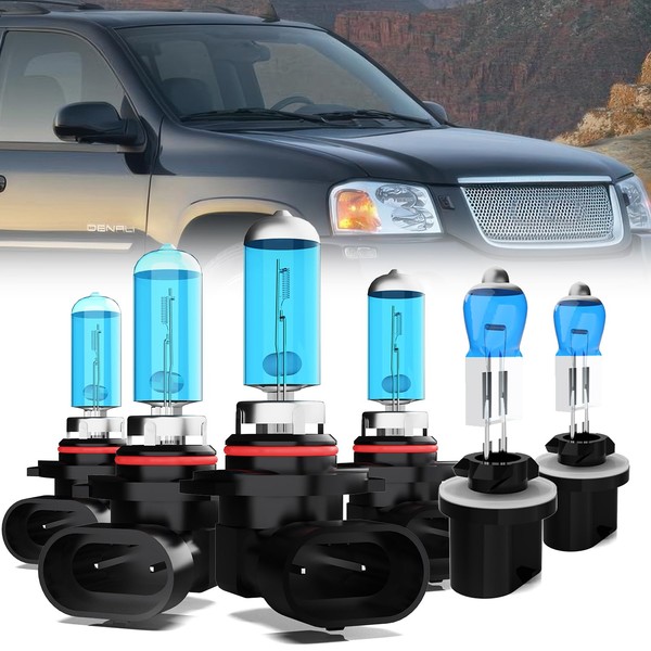 LECCIBUB Headlight Bulbs Compatible With GMC Envoy 2002-2009, 9005 +