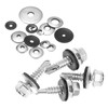 M METERXITY 60-Pack EPDM Bonded Sealing Rubber Washers, 304 Stainless