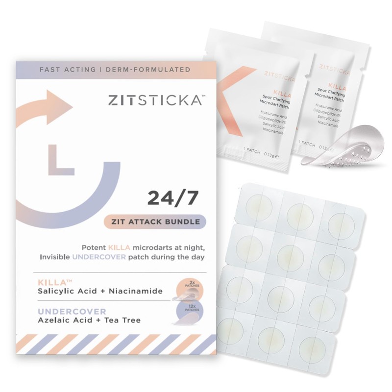 ZitSticka Parches De Acné Con Paquete De Ataque 24/7 Para