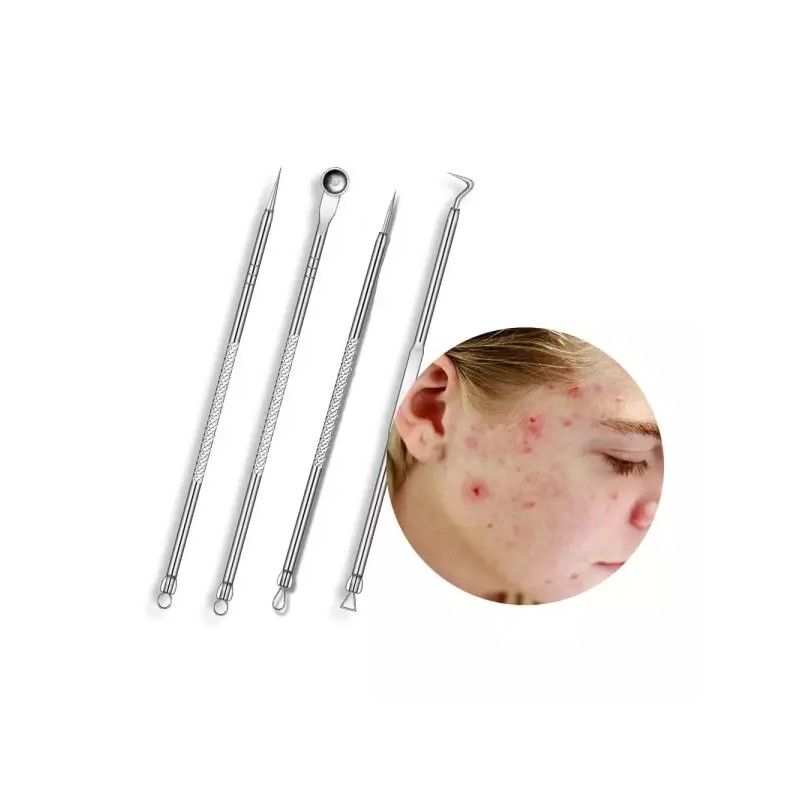 YCK30 [yck30]4종압출도구 피치제거기 피지 4종 피지핀셋 4종세트[뷰티] 4-Piece Pimple Remover