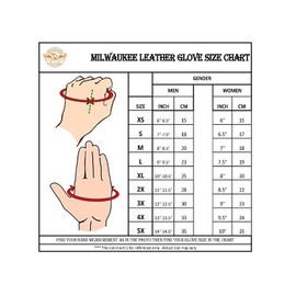 Milwaukee Leather MG7516 Men's 'Touch Screen Fingers' Black Premium Perforated Leather Gloves with Flex Knuckles - Large