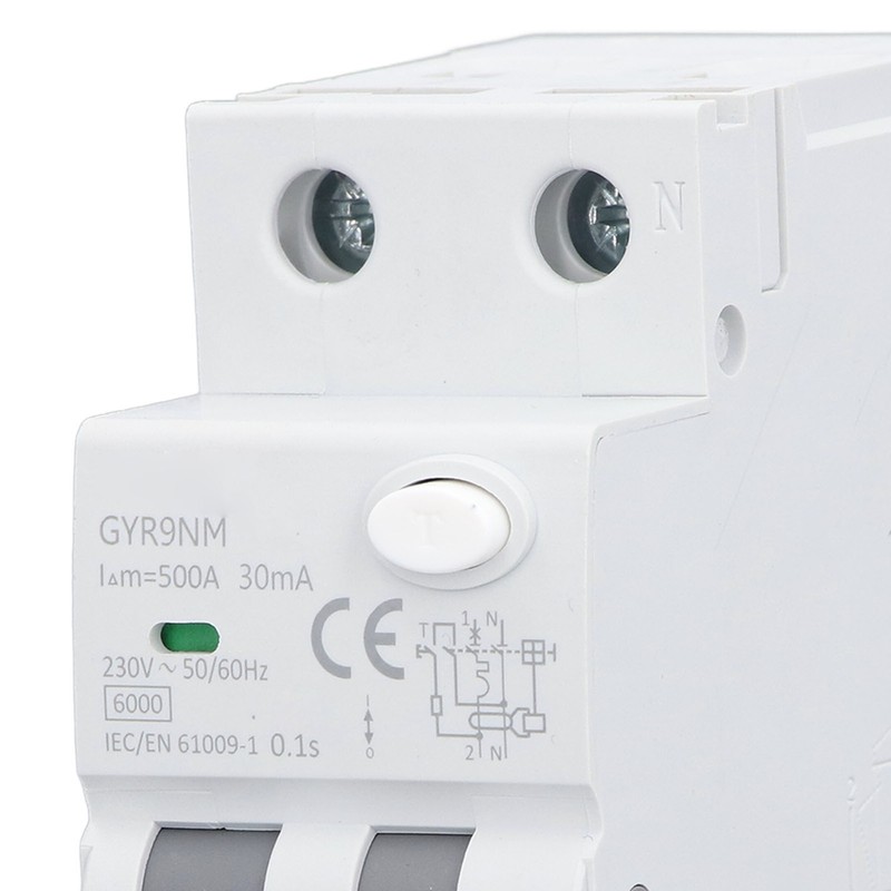 1P+N 20A 30mA Residual Current Operated Circuit Breaker Quick Response