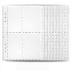 YJRUNFU Trading Card File, A5, 6 Holes, Card File, 4 Pockets, Storage Holder, Card File, Business Card Pocket, Bank Cards, Photo Storage, A5 Size, Refill, Photo Case, Card Sheet, Full Transparent,