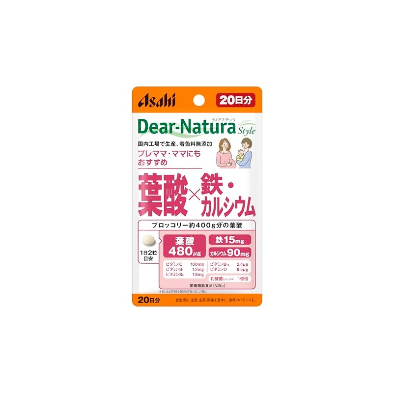Dear Natura Style Folic Acid x Iron and Calcium, 40