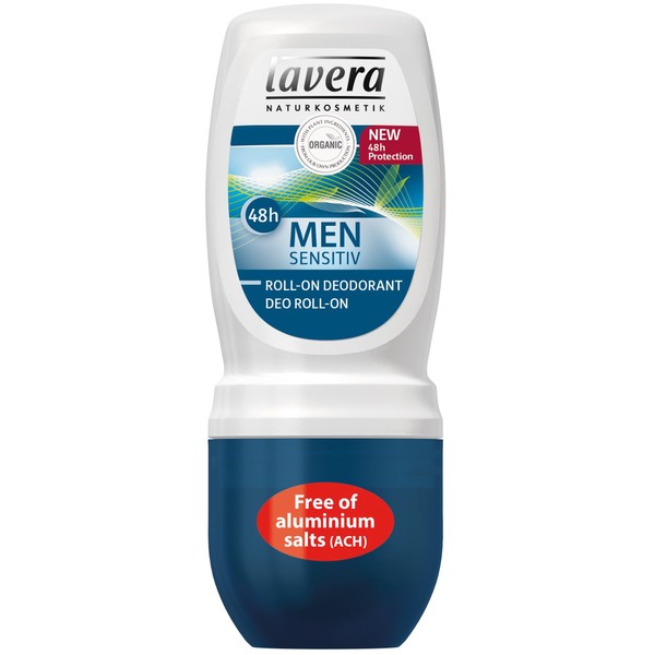Lavera Men Sensitiv 24h Deodorant Roll-On, 1.6 Ounce
