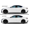 SlickMod Chrome Delete Blackout Vinyl Overlay for 2021-2022 Lexus is