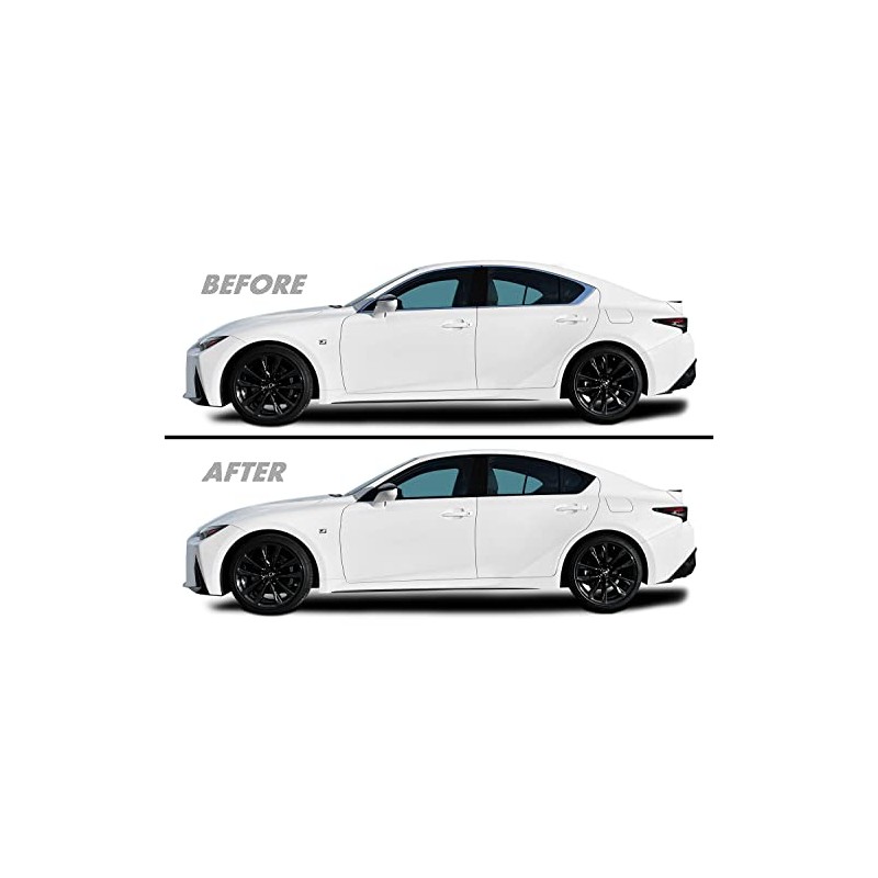 SlickMod Chrome Delete Blackout Vinyl Overlay for 2021-2022 Lexus is