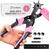 Precision Leather Hole Punch Tool, Best for Belts, Fabric, Leather