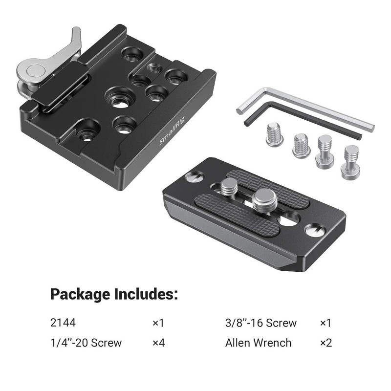 SMALLRIG Quick Release Clamp and Plate for Arca Swiss Standard