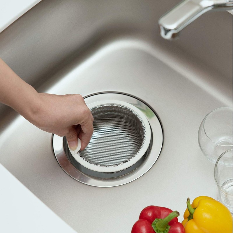 Belca Drain Strainer, Stainless Steel, Shallow Strainer Basket